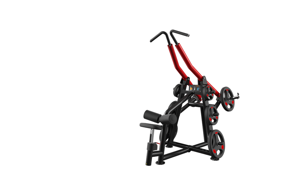 Power Leverage V2 Iso Lateral Lat Pull - Muscle D Fitness - Sweatfully