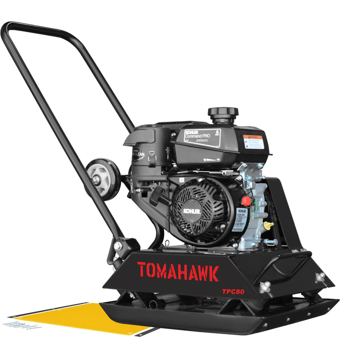 Vibratory Plate Compactor Tamper with Kohler Engine for Dirt Gravel Soil Compaction - Sweatfully