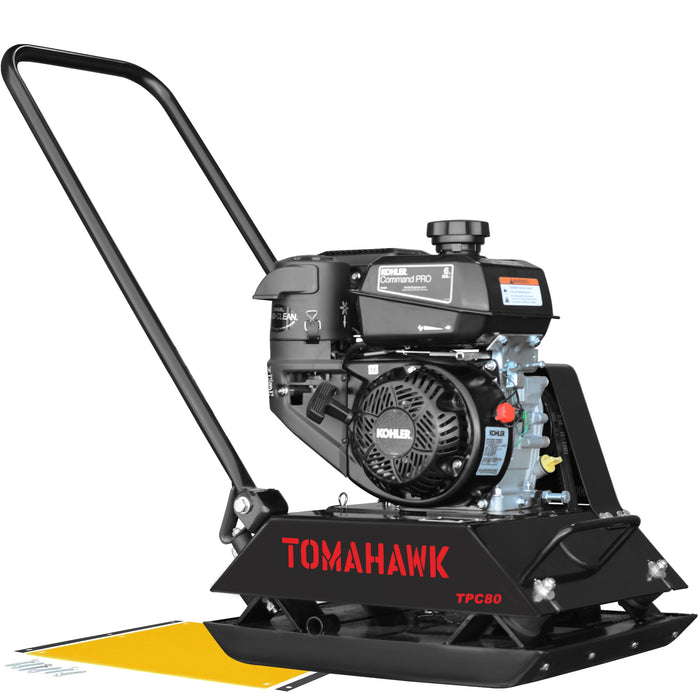 Vibratory Plate Compactor Tamper with Kohler Engine for Dirt Gravel Soil Compaction - Sweatfully