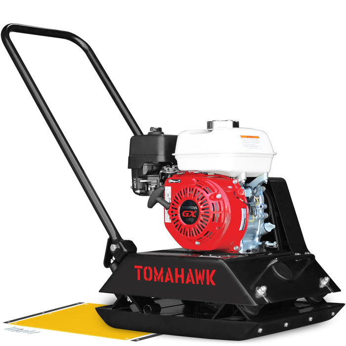 5.5 HP Honda Vibratory Plate Compactor Tamper for Ground, Gravel, Dirt, Asphalt, Compaction - Sweatfully