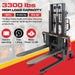 SUNMAX PS3300SE-2M Semi-Electric Pallet Stacker, 3300 lbs Capacity, 78" Lifting Height - Sweatfully