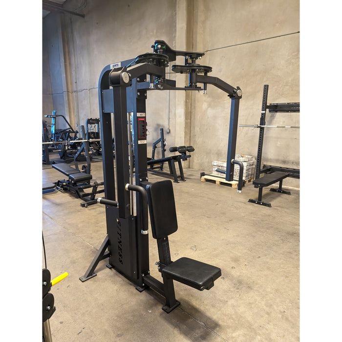SFE Selectorized Pec Fly/Rear Delt Machine with 250lb weight stacks (New) - Sweatfully