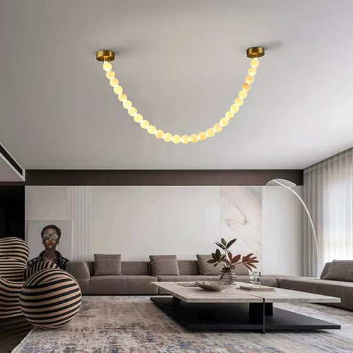 Pearl Alabaster Necklace Chandelier - Sweatfully