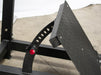 Excel Pendulum Squat - Muscle D Fitness - Plate Load Squat Machine - weight Storage Pegs - Adjustable Foot Plate - Sweatfully