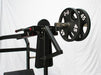 Excel Pendulum Squat - Muscle D Fitness - Plate Load Squat Machine - weight Storage Pegs - Adjustable Foot Plate - Sweatfully