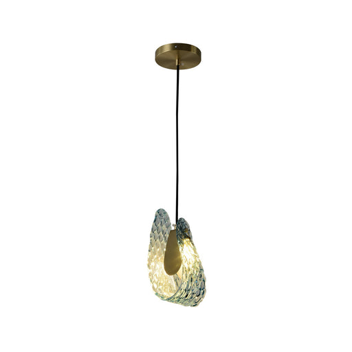 Petal Blue Glass Pendant Light - Sweatfully