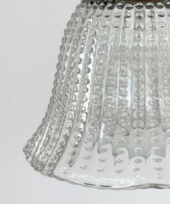 Petite Hobnail 1940's Glass Pendant Light - Sweatfully