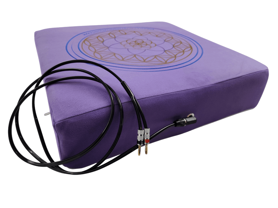 Vibroacoustic Therapy Meditation Cushion bundle with custom amplifier - Sweatfully