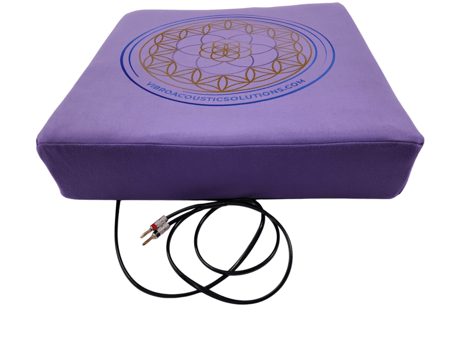 Vibroacoustic Therapy Meditation Cushion bundle with custom amplifier - Sweatfully