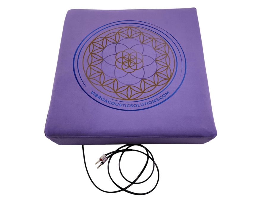 Vibroacoustic Therapy Meditation Cushion bundle with custom amplifier - Sweatfully