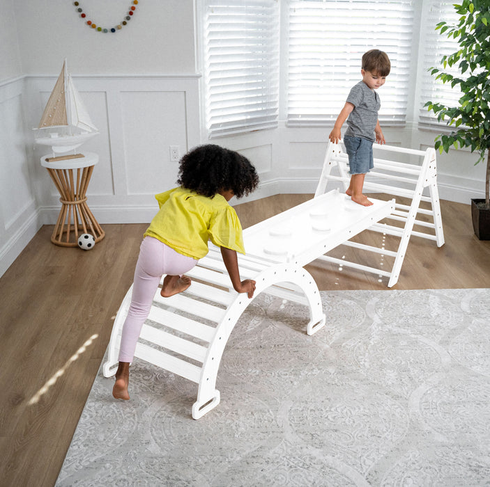 Hazel - Pikler Triangle Ladder & Rocker Set - Sweatfully