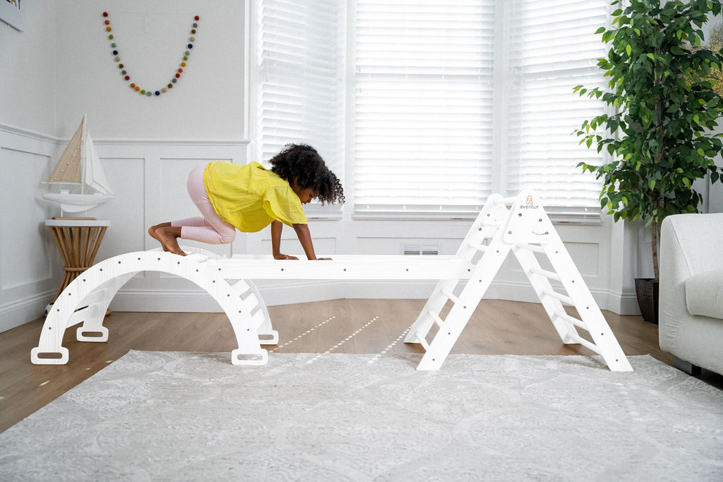 Hazel - Pikler Triangle Ladder & Rocker Set - Sweatfully