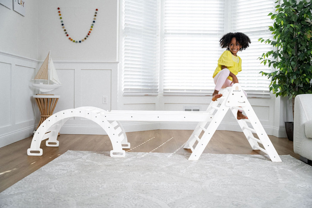 Hazel - Pikler Triangle Ladder & Rocker Set - Sweatfully