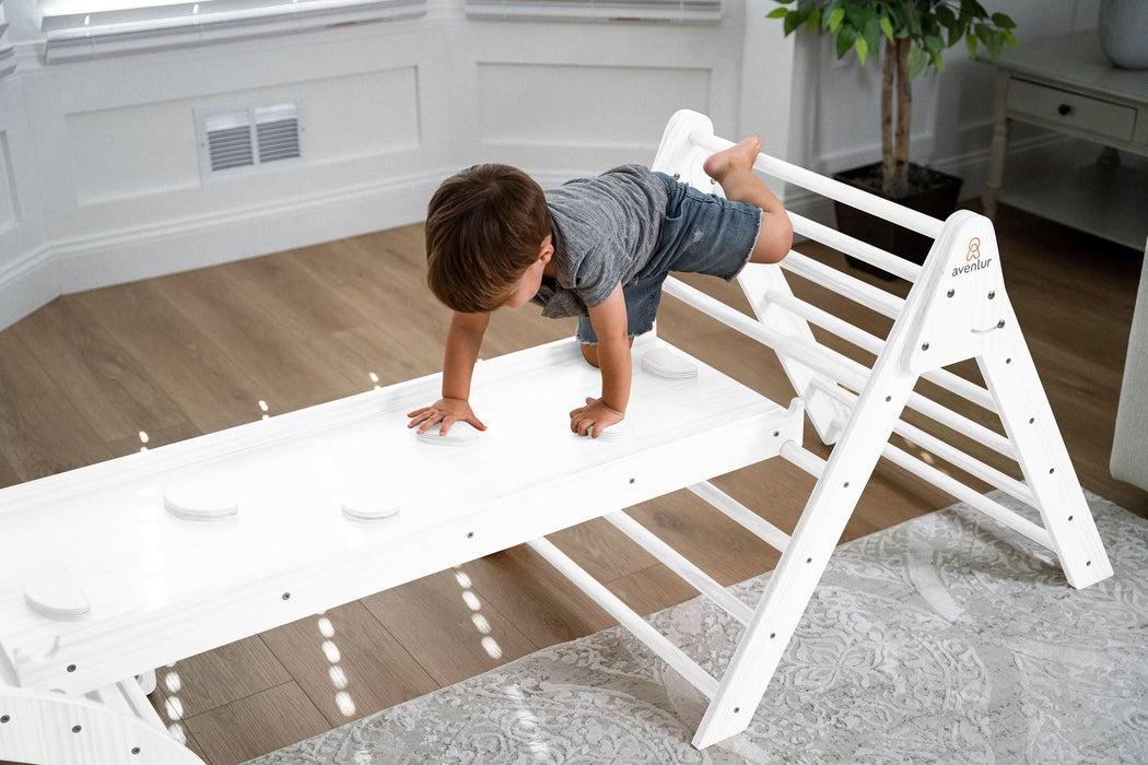 Hazel - Pikler Triangle Ladder & Rocker Set - Sweatfully