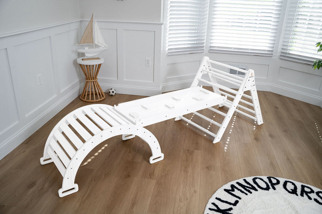 Hazel - Pikler Triangle Ladder & Rocker Set - Sweatfully