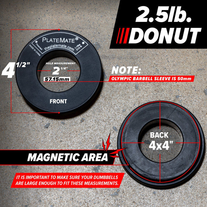 2.5 lb Donut PlateMate (Pair) - Sweatfully