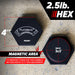 2.5 lb Hex PlateMate (Pair) - Sweatfully