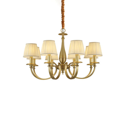 Pleated Brass Chandelier - Sweatfully