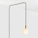 Enno Plug-In Pendant in Brass - Sweatfully