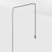 Oval Dim to Warm Plug-In Pendant in Brass - Sweatfully