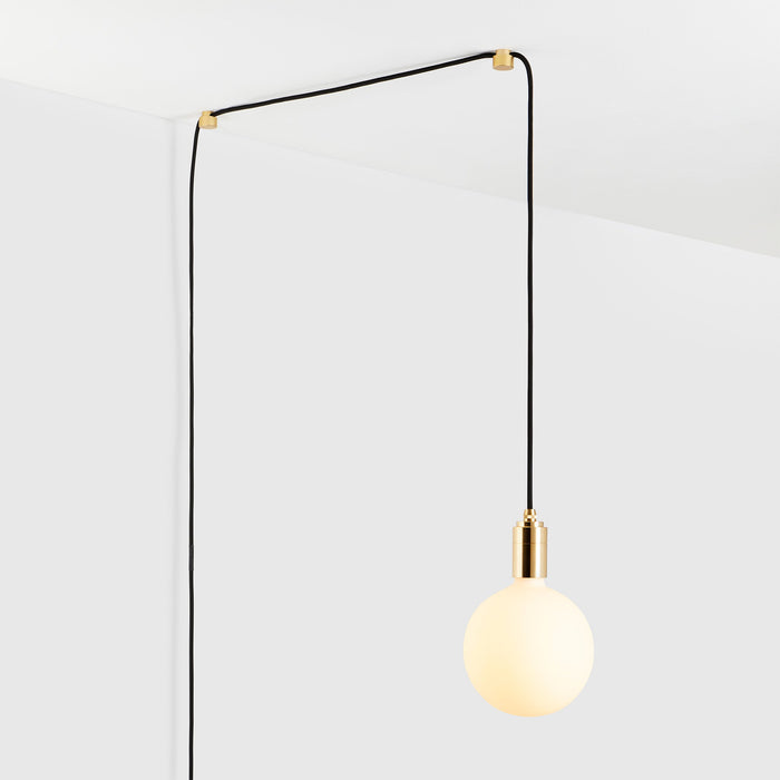 Sphere IV Plug-In Pendant in Brass - Sweatfully