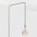 Voronoi II Plug-In Pendant in Brass - Sweatfully