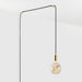 Voronoi I Plug-In Pendant in Brass - Sweatfully