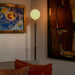 Poise Adjustable Floor Lamp in Brass - Sweatfully