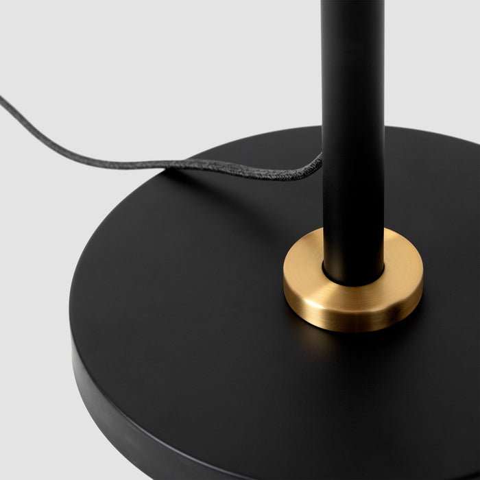 Poise Adjustable Floor Lamp in Brass + Oval II - Sweatfully