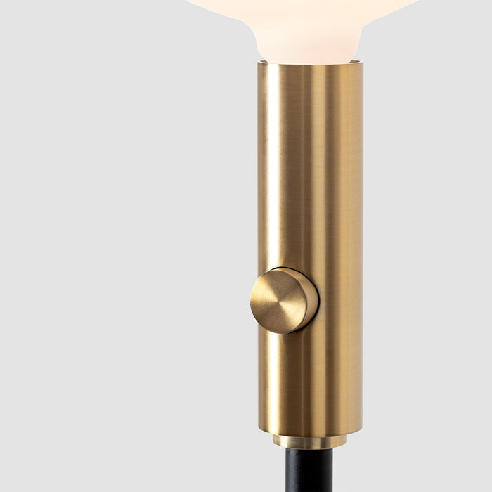 Poise Adjustable Floor Lamp in Brass - Sweatfully