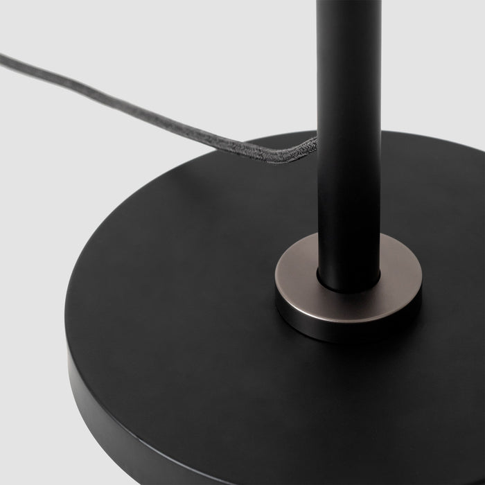 Poise Adjustable Floor Lamp in Graphite + Sphere V - Sweatfully