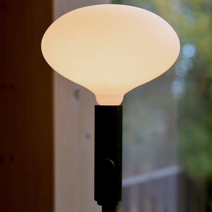 Poise Adjustable Floor Lamp in Graphite + Oval II - Sweatfully
