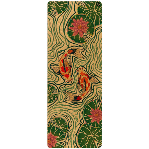 Pond Of Harmony Original Cork Yoga Mat - Sweatfully