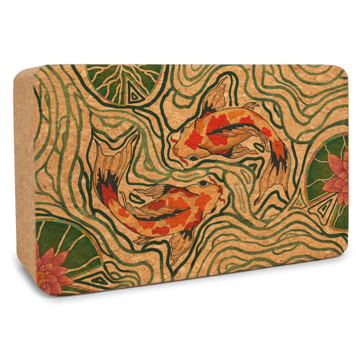 Pond of Harmony Cork Yoga Block - Sweatfully