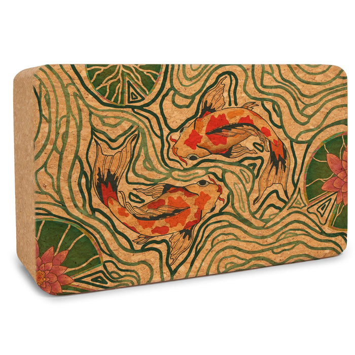 Pond of Harmony Cork Yoga Block - Sweatfully