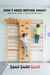 Walnut 9-in-1 Swedish Ladder Wall Gym | Indoor Wooden Climber & Activity Set for Kids - Sweatfully