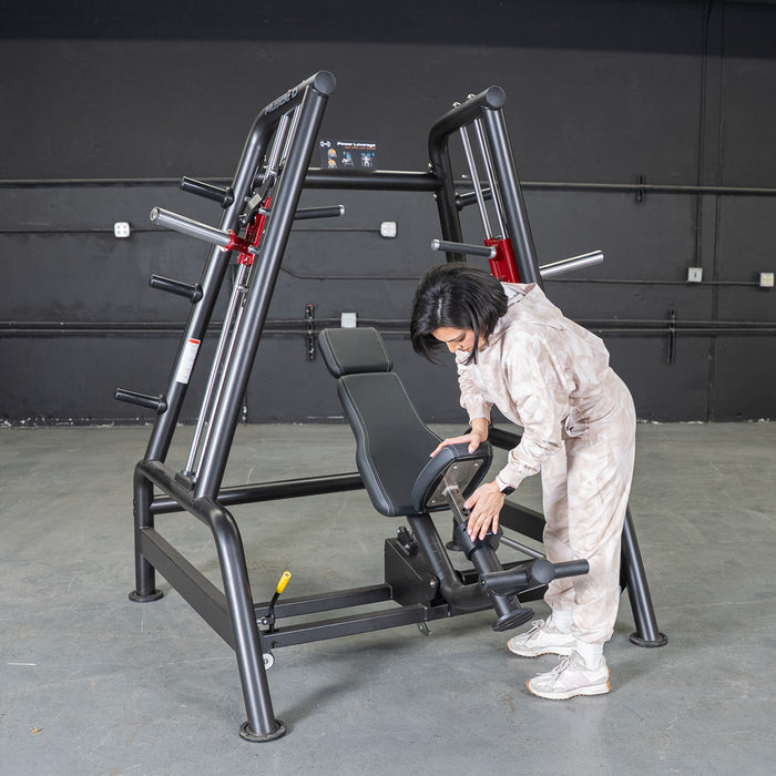 Power Leverage V2 Convergent Bench - Muscle D Fitness - Incline, Shoulder Press - Sweatfully