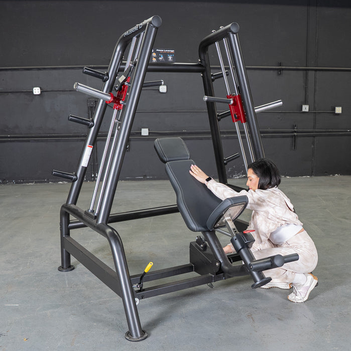Power Leverage V2 Convergent Bench - Muscle D Fitness - Incline, Shoulder Press - Sweatfully