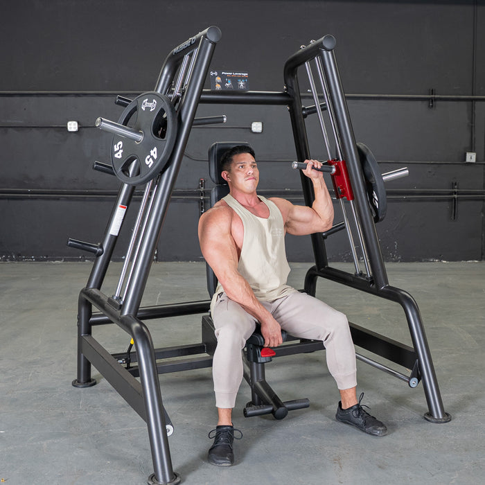 Power Leverage V2 Convergent Bench - Muscle D Fitness - Incline, Shoulder Press - Sweatfully