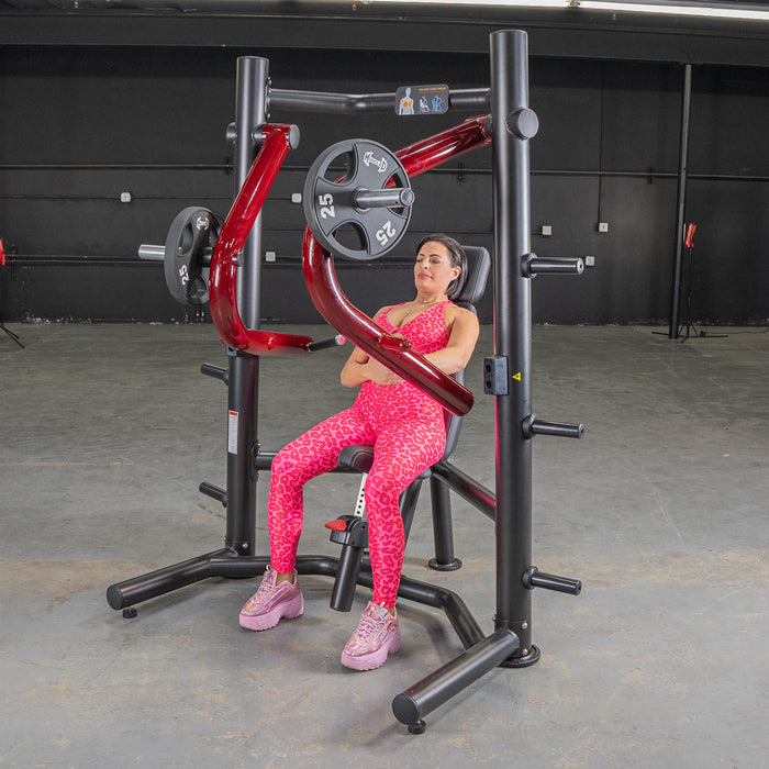 Power Leverage V2 Decline Chest Press - Muscle D Fitness - Sweatfully