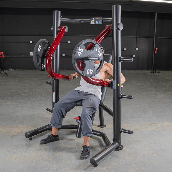 Power Leverage V2 Decline Chest Press - Muscle D Fitness - Sweatfully