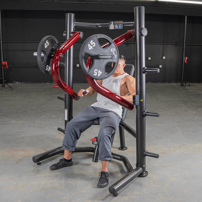 Power Leverage V2 Decline Chest Press - Muscle D Fitness - Sweatfully