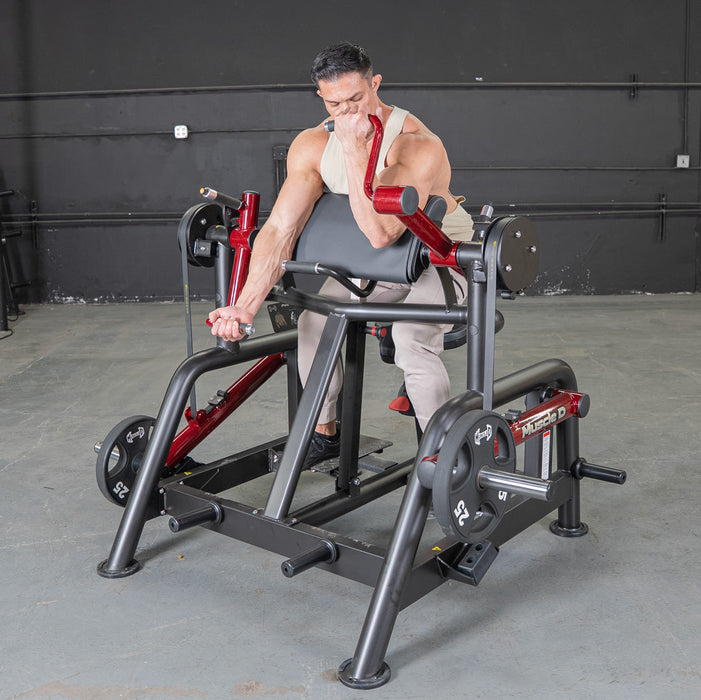 Power Leverage V2 Iso Lateral Biceps Curl / Preacher Curl - Muscle D Fitness - Sweatfully