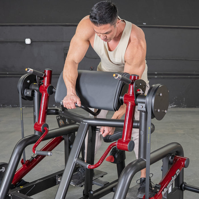 Power Leverage V2 Iso Lateral Biceps Curl / Preacher Curl - Muscle D Fitness - Sweatfully