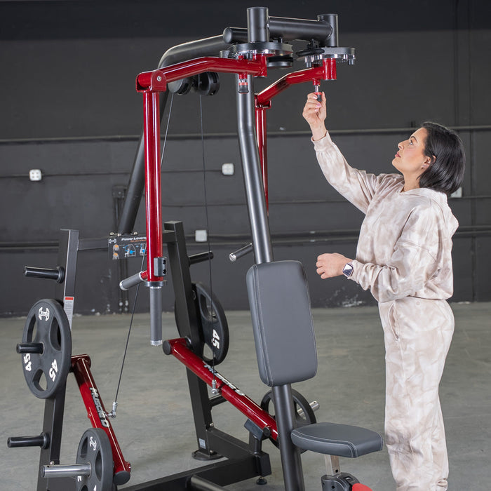 Power Leverage V2 Seated Pec Fly / Rear Delt Combo - Plate Loaded - Weight Storage Included - Sweatfully