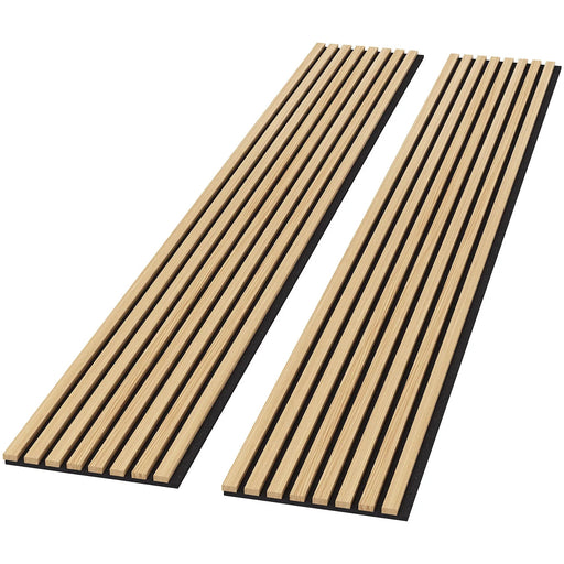 Luxury Natural Oak Acoustic Solid Wood Slat Wall Panels ( 2 Panels Per Box） - Sweatfully