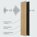 Luxury Natural Oak Acoustic Solid Wood Slat Wall Panels ( 2 Panels Per Box） - Sweatfully