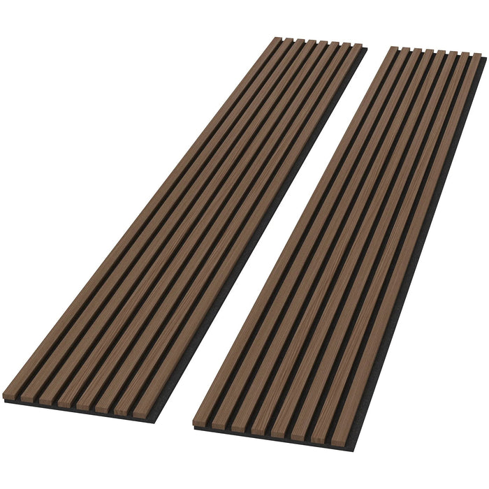 Luxury Walnut Acoustic Solid Wood Wall Panels ( 2 Panels Per Box ) - Sweatfully