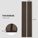 Luxury Walnut Acoustic Solid Wood Wall Panels ( 2 Panels Per Box ) - Sweatfully