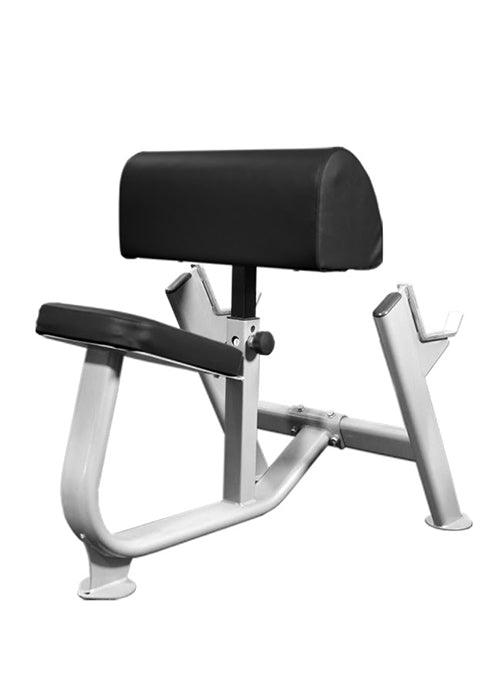Preacher Curl Bench - Muscle D Fitness - 11 Gauge Steel - Adjustable Seat - Commercial Upholstery - Sweatfully
